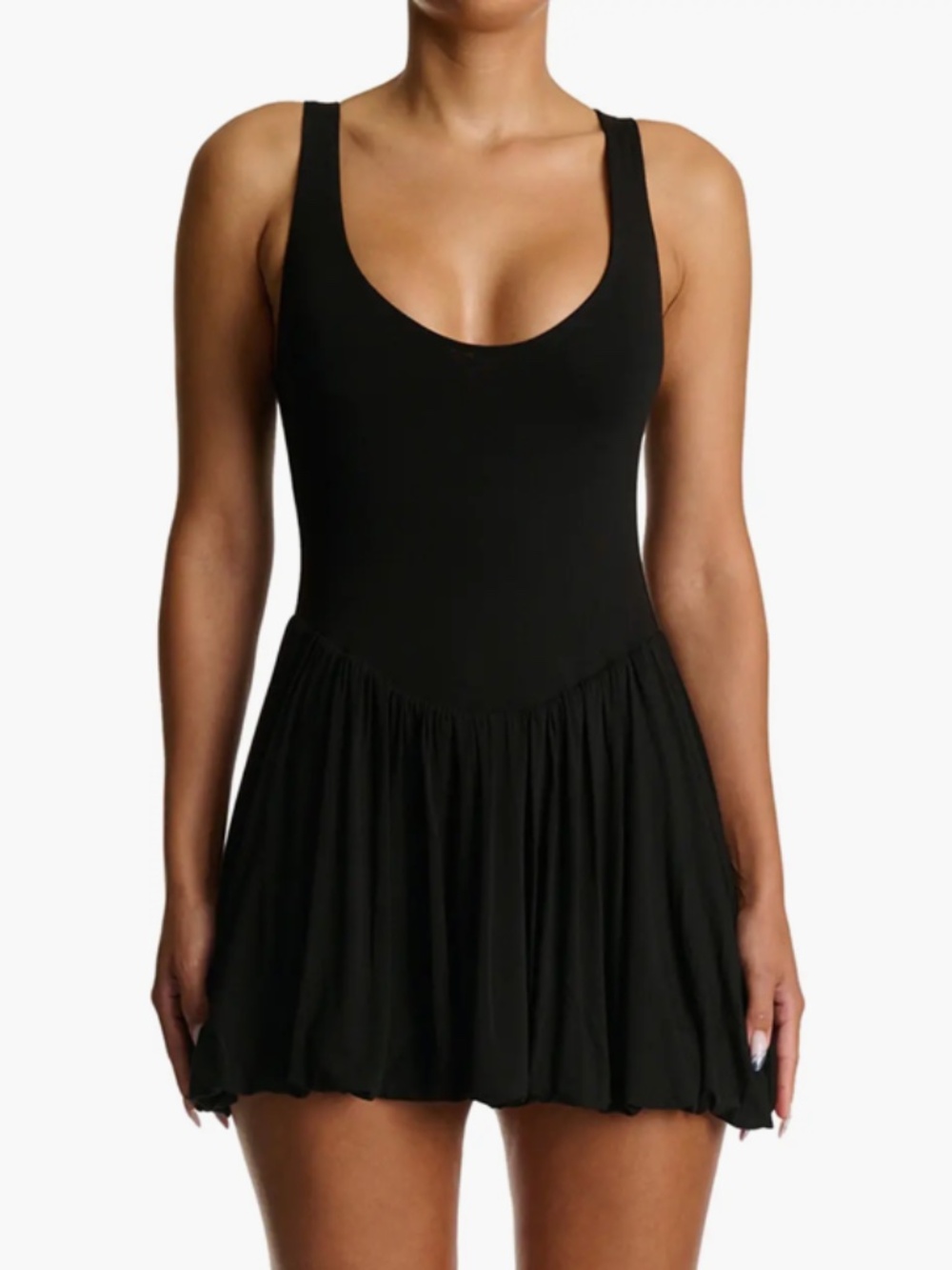 Naked Wardrobe Women's Smooth Bubble Hem Minidress Size XS
